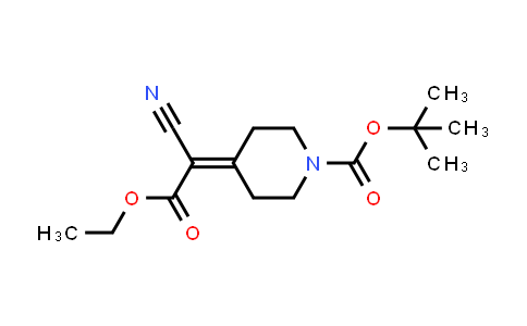CAS No. 193537-11-0, tert-Butyl 4-(1-cyano-2-ethoxy-2-oxoethylidene)piperidine-1-carboxylate