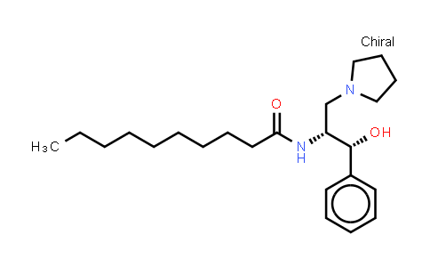 CAS No. 193545-89-0, Decanamide, N-[(1R,2R)-2-hydroxy-2-phenyl-1-(1-pyrrolidinylmethyl)ethyl]-