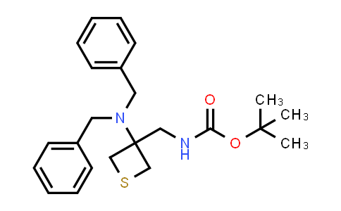 CAS No. 1935922-48-7, tert-Butyl ((3-(dibenzylamino)thietan-3-yl)methyl)carbamate