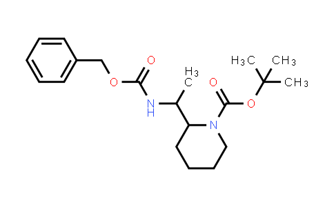 1936054-87-3 | 1-Piperidinecarboxylic acid, 2-[1-[[(phenylmethoxy)carbonyl]amino]ethyl]-, 1,1-dimethylethyl ester