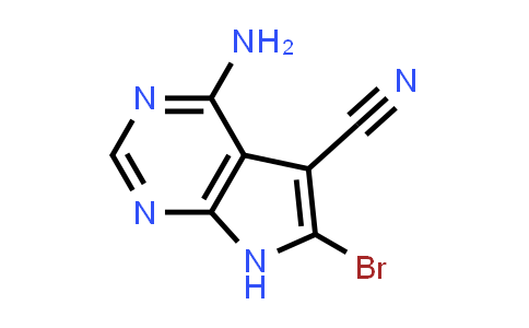 CAS No. 19393-83-0, 4-Amino-6-bromo-7H-pyrrolo[2,3-d]pyrimidine-5-carbonitrile