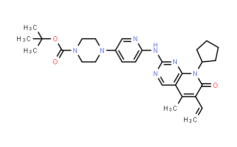CAS No. 1941177-45-2, tert-Butyl 4-(6-((8-cyclopentyl-5-methyl-7-oxo-6-vinyl-7,8-dihydropyrido[2,3-d]pyrimidin-2-yl)amino)pyridin-3-yl)piperazine-1-carboxylate