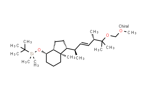 CAS No. 194158-46-8, 1H-Indene, 4-[[(1,1-dimethylethyl)dimethylsilyl]oxy]octahydro-1-[(1R,2E,4S)-5-(methoxymethoxy)-1,4,5-trimethyl-2-hexen-1-yl]-7a-methyl-, (1R,3aR,4S,7aR)-