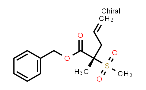 CAS No. 1942858-51-6, (S)-benzyl 2-methyl-2-(methylsulfonyl)pent-4-enoate