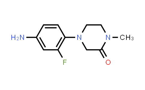 CAS No. 194350-90-8, 4-(4-Amino-2-fluorophenyl)-1-methylpiperazin-2-one