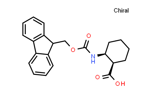 CAS No. 194471-85-7, rel-((1R,2S)-2-((((9H-Fluoren-9-yl)methoxy)carbonyl)amino)cyclohexanecarboxylic acid)