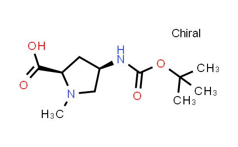 CAS No. 1946010-90-7, (4R)-4-[[(1,1-Dimethylethoxy)carbonyl]amino]-1-methyl-D-proline