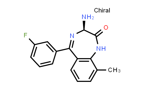 CAS No. 1946010-95-2, (3R)-3-Amino-5-(3-fluorophenyl)-9-methyl-2,3-dihydro-1H-1,4-benzodiazepin-2-one