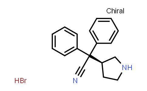 CAS No. 194602-27-2, (S)-2,2-Diphenyl-2-(pyrrolidin-3-yl)acetonitrile hydrobromide