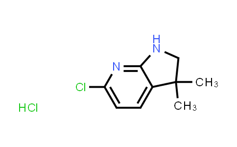 CAS No. 1946021-29-9, 6-Chloro-3,3-dimethyl-1H,2H,3H-pyrrolo[2,3-b]pyridine hydrochloride