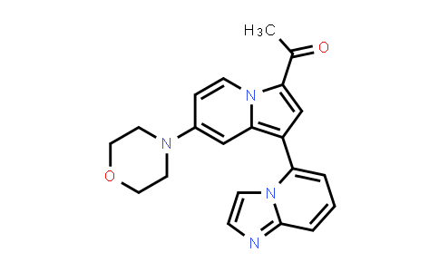 CAS No. 1947372-67-9, Ethanone, 1-[1-imidazo[1,2-a]pyridin-5-yl-7-(4-morpholinyl)-3-indolizinyl]-