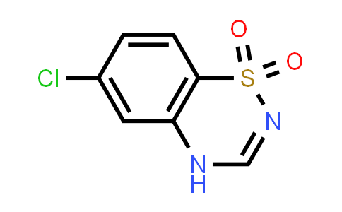 CAS No. 19477-31-7, 6-Chloro-4H-benzo[e][1,2,4]thiadiazine 1,1-dioxide