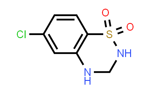 CAS No. 19477-32-8, 6-Chloro-3,4-dihydro-2H-benzo[e][1,2,4]thiadiazine 1,1-dioxide