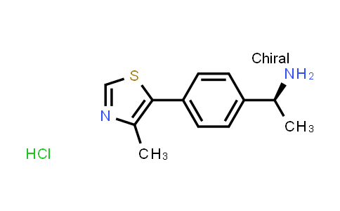 CAS No. 1948273-01-5, (S)-1-(4-(4-methylthiazol-5-yl)phenyl)ethanamine hydrochloride
