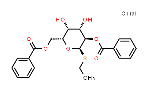 CAS No. 194858-02-1, ((2R,3R,4S,5R,6R)-5-(Benzoyloxy)-6-(ethylthio)-3,4-dihydroxytetrahydro-2H-pyran-2-yl)methyl benzoate
