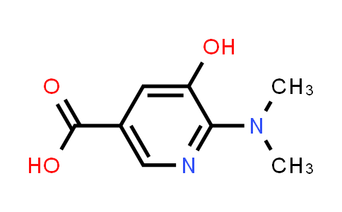 CAS No. 1949815-86-4, 6-(Dimethylamino)-5-hydroxynicotinic acid
