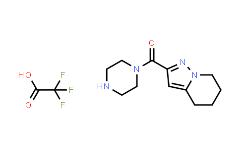 CAS No. 1949816-00-5, Piperazin-1-yl(4,5,6,7-tetrahydropyrazolo[1,5-a]pyridin-2-yl)methanone 2,2,2-trifluoroacetate