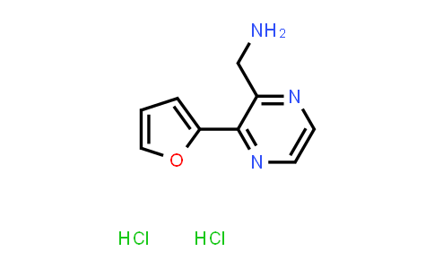 CAS No. 1949816-50-5, [3-(Furan-2-yl)pyrazin-2-yl]methanamine dihydrochloride