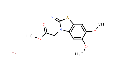 CAS No. 1949836-85-4, Methyl 2-(2-imino-5,6-dimethoxybenzo[d]thiazol-3(2H)-yl)acetate hydrobromide