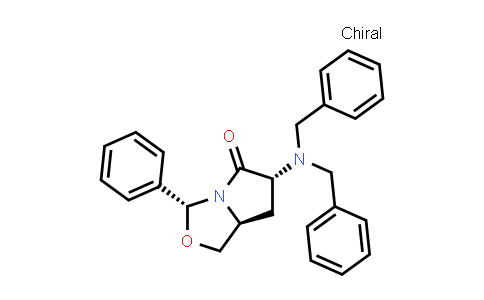 CAS No. 1949843-82-6, (3R,6R,7aS)-6-(Dibenzylamino)-3-phenyltetrahydro-3H,5H-pyrrolo[1,2-c]oxazol-5-one