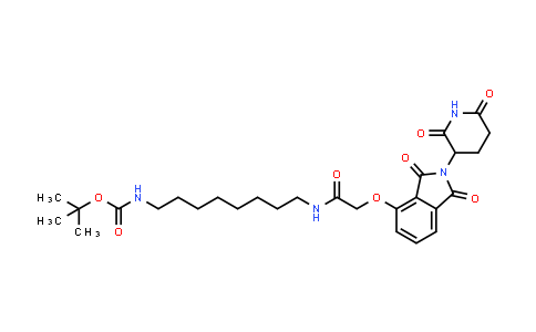 CAS No. 1950635-34-3, tert-Butyl (8-(2-((2-(2,6-dioxopiperidin-3-yl)-1,3-dioxoisoindolin-4-yl)oxy)acetamido)octyl)carbamate