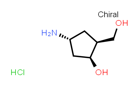 CAS No. 1951424-77-3, (1S,2S,4R)-4-amino-2-(hydroxymethyl)cyclopentanol hydrochloride