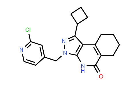 CAS No. 1951439-42-1, 3-((2-Chloropyridin-4-yl)methyl)-1-cyclobutyl-3,4,6,7,8,9-hexahydro-5H-pyrazolo[3,4-c]isoquinolin-5-one