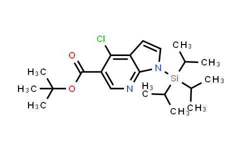 CAS No. 1951439-87-4, tert-Butyl 4-chloro-1-(triisopropylsilyl)-1H-pyrrolo[2,3-b]pyridine-5-carboxylate