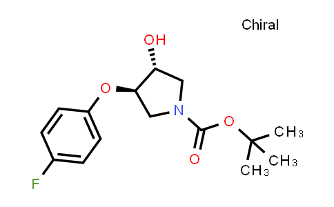 CAS No. 1951440-06-4, trans-3-(4-Fluorophenoxy)-4-hydroxy-1-Boc-pyrrolidine