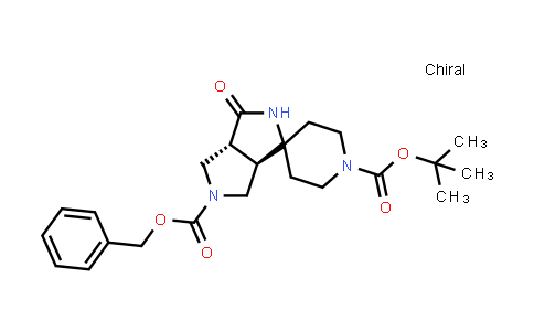 CAS No. 1951442-13-9, 5'-Benzyl 1-(tert-butyl) (3a'R,6a'R)-3'-oxohexahydro-5'H-spiro[piperidine-4,1'-pyrrolo[3,4-c]pyrrole]-1,5'-dicarboxylate