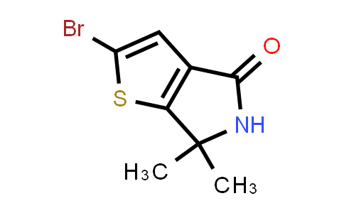 CAS No. 1951483-76-3, 2-Bromo-6,6-dimethyl-5,6-dihydro-4H-thieno[2,3-c]pyrrol-4-one