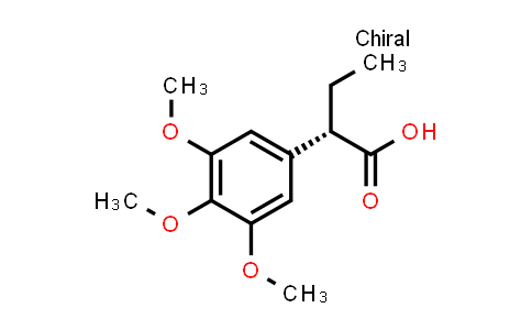 CAS No. 195202-08-5, (S)-2-(3,4,5-Trimethoxyphenyl)butanoic acid