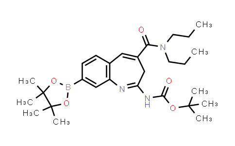 CAS No. 1953094-04-6, tert-Butyl (4-(dipropylcarbamoyl)-8-(4,4,5,5-tetramethyl-1,3,2-dioxaborolan-2-yl)-3H-benzo[b]azepin-2-yl)carbamate