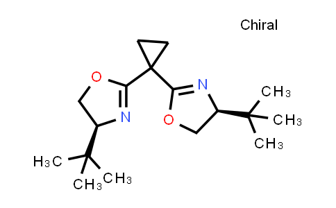 CAS No. 195379-09-0, (4S,4'S)-2,2'-(Cyclopropane-1,1-diyl)bis(4-(tert-butyl)-4,5-dihydrooxazole)