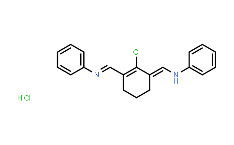CAS No. 195382-10-6, N-((E)-(2-Chloro-3-((E)-(phenylimino)methyl)cyclohex-2-en-1-ylidene)methyl)aniline hydrochloride