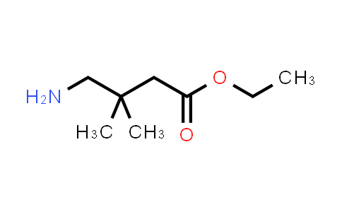 CAS No. 195447-82-6, Butanoic acid, 4-amino-3,3-dimethyl-, ethyl ester