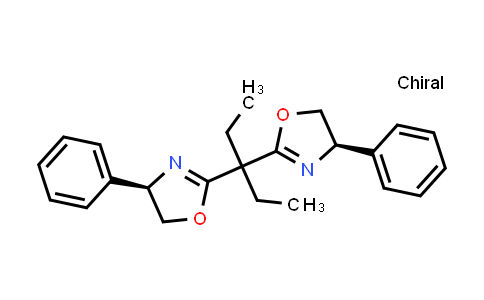 CAS No. 195515-48-1, (4R,4'R)-2,2'-(Pentane-3,3-diyl)bis(4-phenyl-4,5-dihydrooxazole)