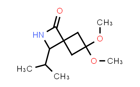 CAS No. 1955541-44-2, 3-Isopropyl-6,6-dimethoxy-2-azaspiro[3.3]heptan-1-one