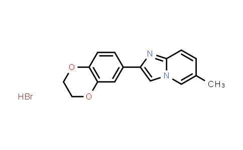 CAS No. 1955554-15-0, 2-(2,3-Dihydrobenzo[b][1,4]dioxin-6-yl)-6-methylimidazo[1,2-a]pyridine hydrobromide