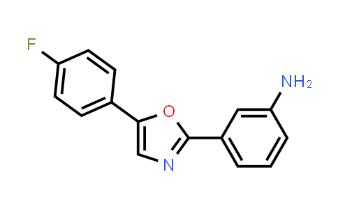 CAS No. 1956306-30-1, 3-(5-(4-Fluorophenyl)oxazol-2-yl)aniline