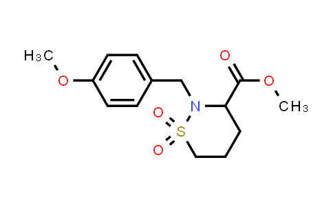CAS No. 1956306-61-8, Methyl 2-(4-methoxybenzyl)-1,2-thiazinane-3-carboxylate 1,1-dioxide