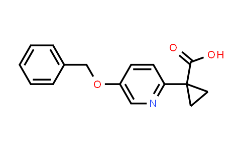 CAS No. 1956318-87-8, Cyclopropanecarboxylic acid, 1-[5-(phenylmethoxy)-2-pyridinyl]-