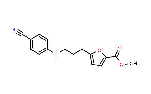 CAS No. 1956322-21-6, 2-Furancarboxylic acid, 5-[3-[(4-cyanophenyl)amino]propyl]-, methyl ester