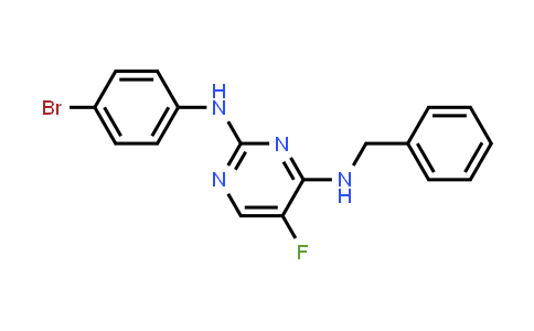 CAS No. 1956323-18-4, 2,4-Pyrimidinediamine, N2-(4-bromophenyl)-5-fluoro-N4-(phenylmethyl)-