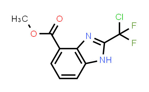CAS No. 1956328-02-1, Methyl 2-(chlorodifluoromethyl)-1H-benzo[d]imidazole-4-carboxylate