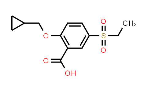 CAS No. 1956354-65-6, Benzoic acid, 2-(cyclopropylmethoxy)-5-(ethylsulfonyl)-