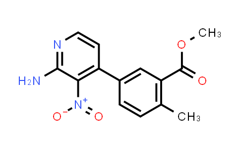 CAS No. 1956354-82-7, Benzoic acid, 5-(2-amino-3-nitro-4-pyridinyl)-2-methyl-, methyl ester