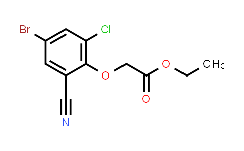 CAS No. 1956356-17-4, Acetic acid, 2-(4-bromo-2-chloro-6-cyanophenoxy)-, ethyl ester