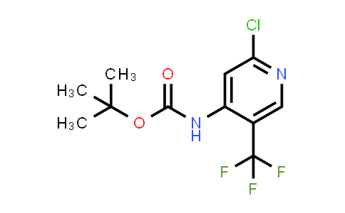 CAS No. 1956363-89-5, tert-Butyl (2-chloro-5-(trifluoromethyl)pyridin-4-yl)carbamate