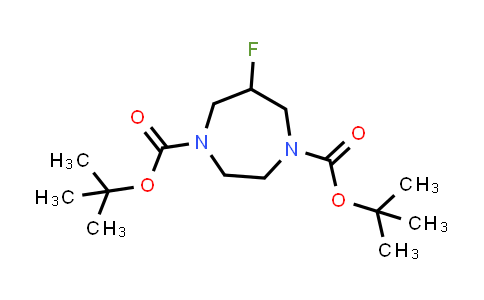 CAS No. 1956364-17-2, 1H-1,4-Diazepine-1,4(5H)-dicarboxylic acid, 6-fluorotetrahydro-, 1,4-bis(1,1-dimethylethyl) ester